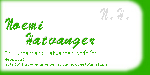 noemi hatvanger business card